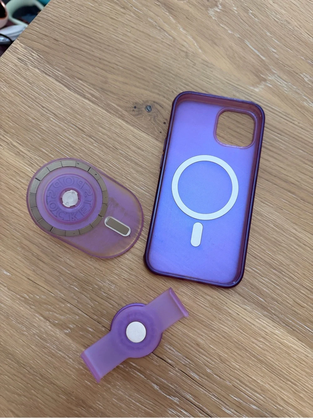 Popsocket Purple MagSafe-Compatible Phone Case with Matching Grip and Stand